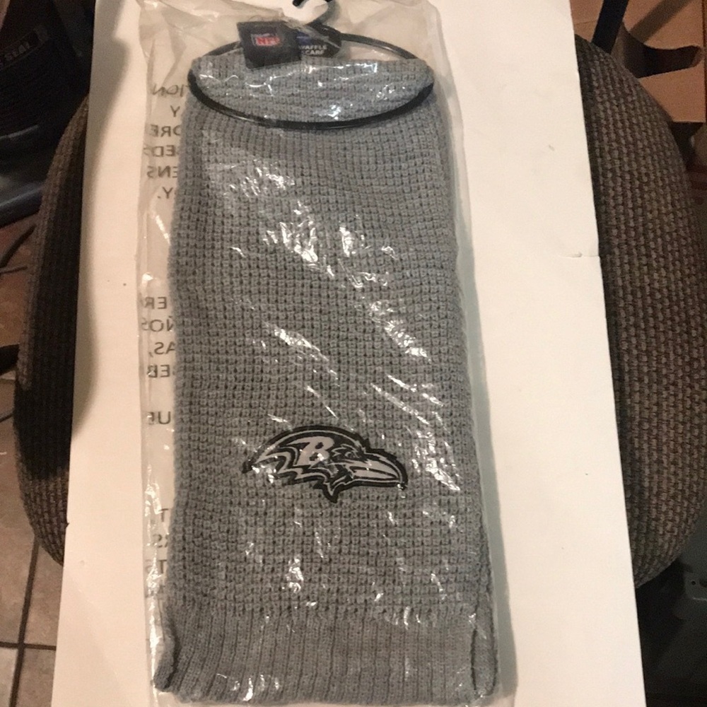 NIP NFL Ravens Waffle Scarf